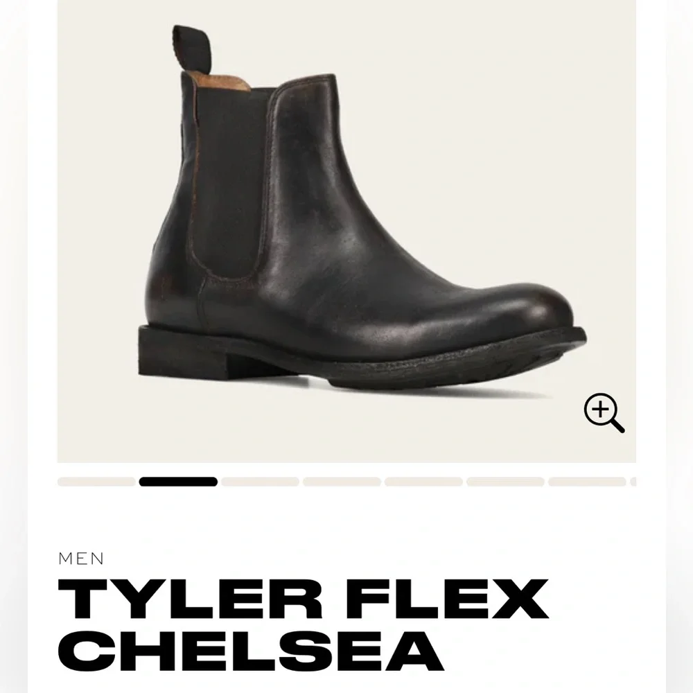 FRYE Tyler Flex Chelsea $268 men size 10 new Color: Antique Black
